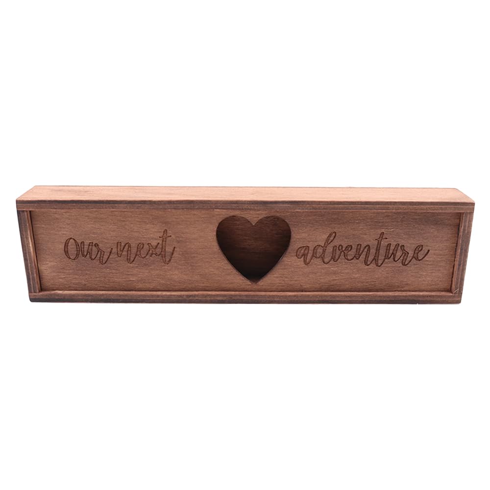 Sarini Pregnancy Test Keepsake Box, Wooden Pregnancy Announcement Box Baby Reveal Souvenir Collection Pregnancy Test Gift Box for Husband Father Grandparents-image-13