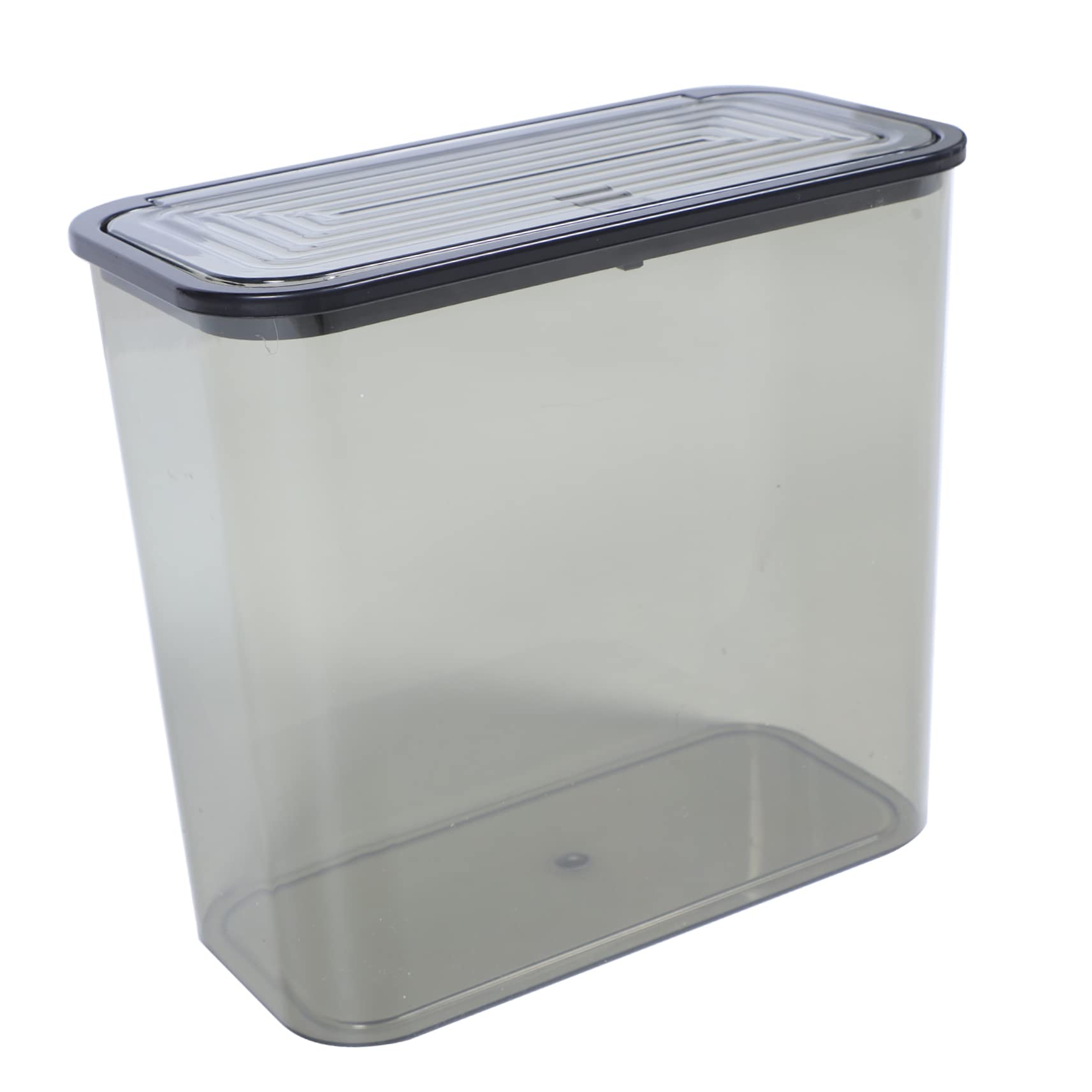 Alipis Cubo de Basura con Tapa de Plástico Transparente, Diseño Cuadrado | Gran Capacidad, Recoge Restos de Papel, Cambio Sencillo de Bolsas, Uso Doméstico para Dormitorio