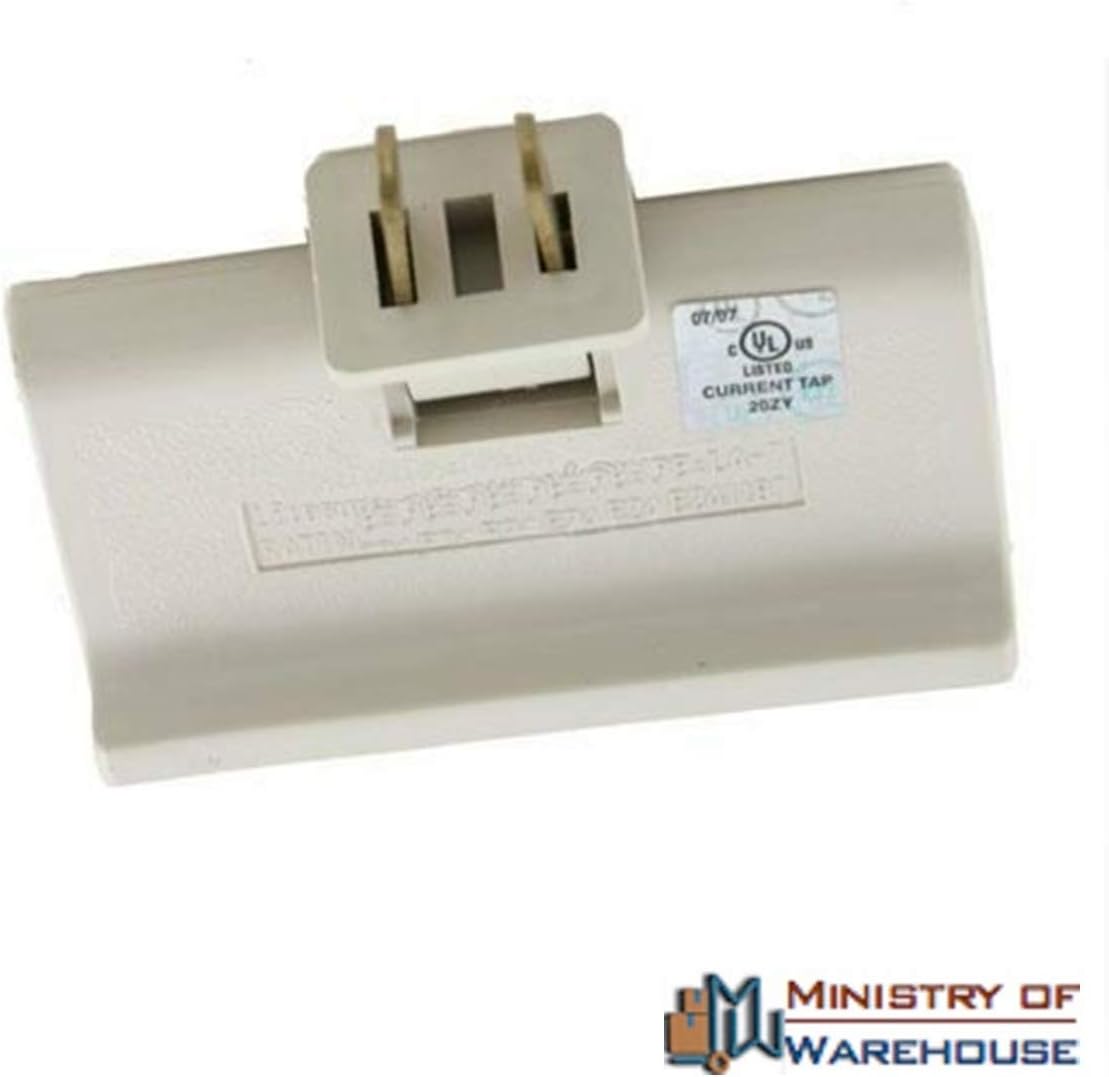2 Prong Swivel Light Wall Tap Adapter UL Listed Beige Heavy Duty 3 Outlet Grounded AC Power for Home Office Desk Kitchen Appliances Receptacles (1)