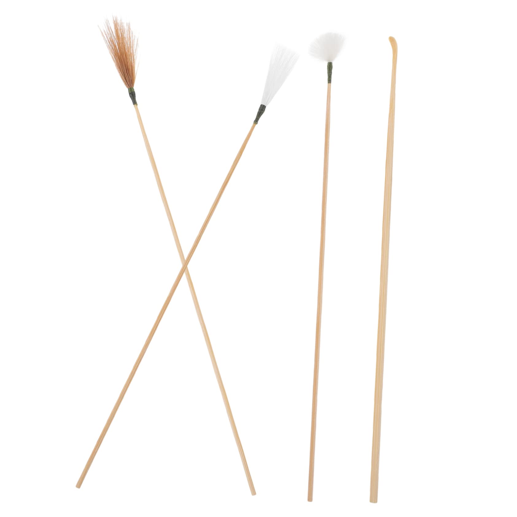 MOLUCKFU Ear Set Portable Ear Wax Removal Kit with Handle Includes Goose Chicken and Crane Hair Sticks Earwax Cleaner for Home Use