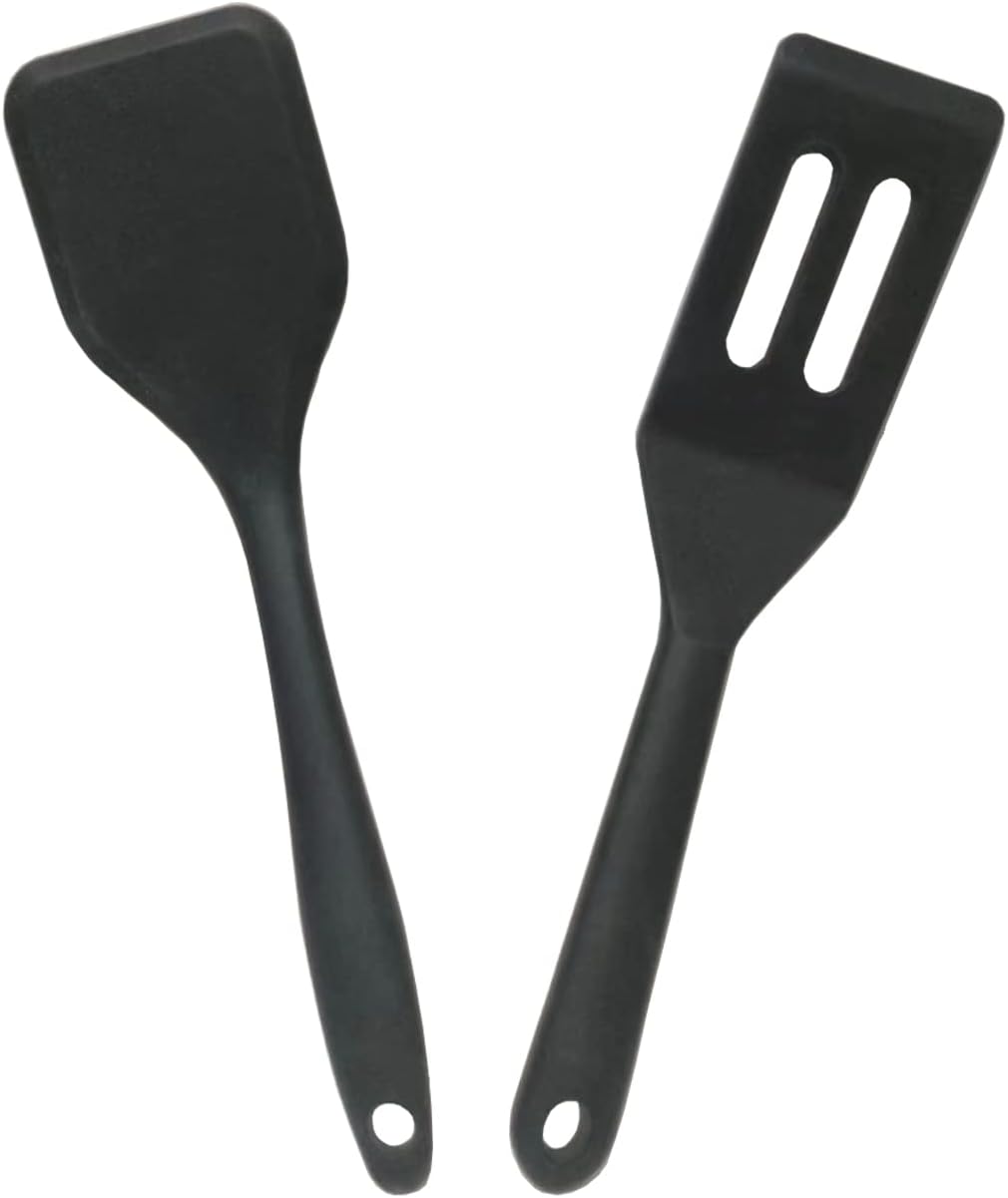 Mini Small Spatula, 2 Pieces Flexible Nonstick Brownie Silicone Tiny Spatula