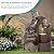 Ultym 20" Elephant Outdoor Fountain LED 3-Tier Waterfall, Bronze