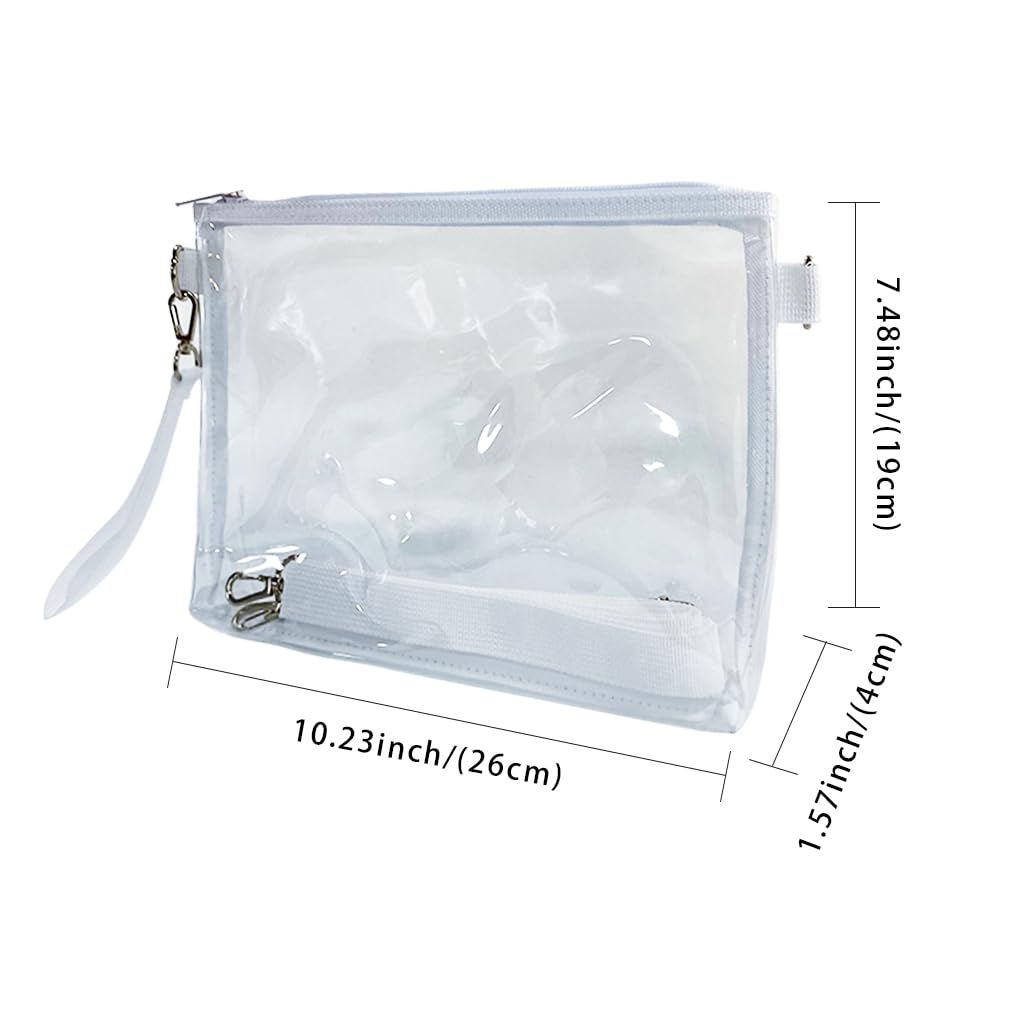 Sac à bandoulière transparent pour sport travail concerts