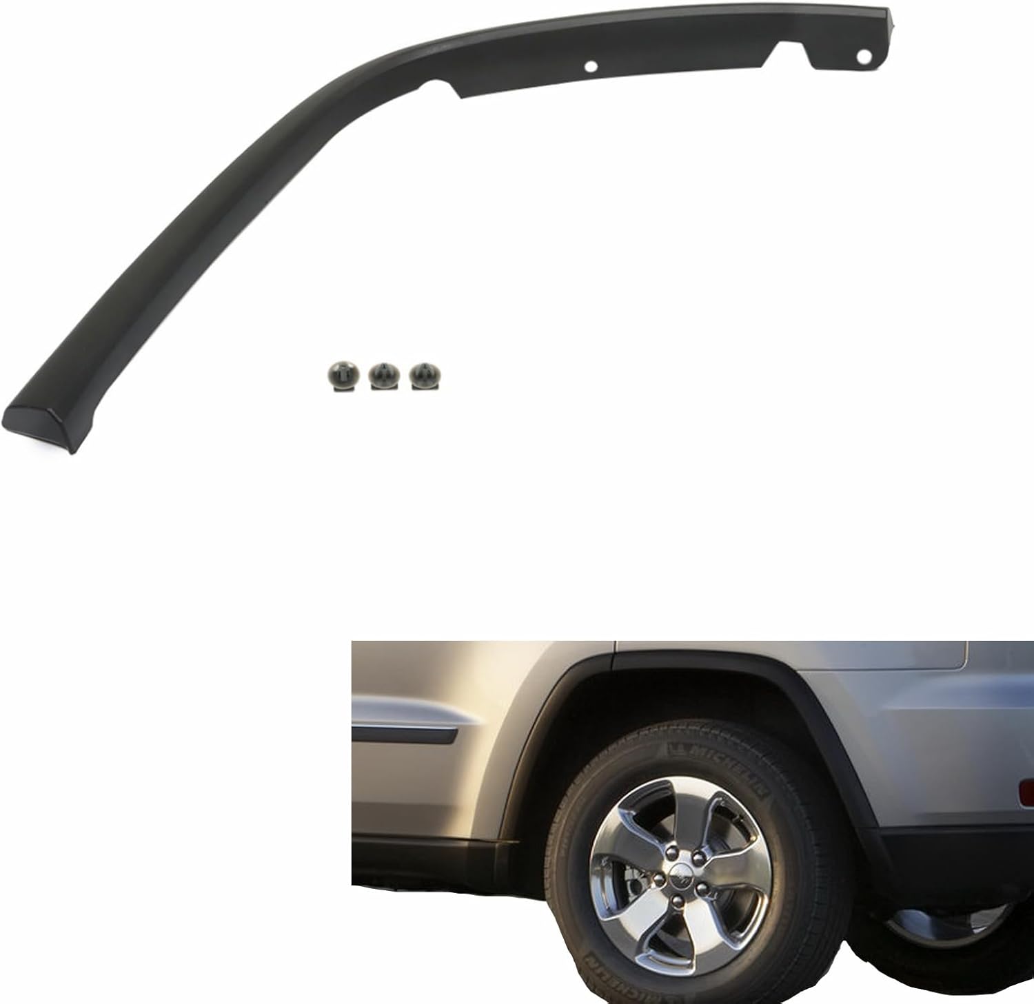 labwork Rear Left Driver Side Fender-Flares Wheel Arch Trim Replacement for Grand Cherokee 2011-2021 CH1790103 1MP35RXFAH