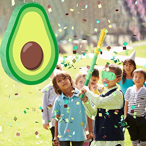 Avocado Pinatas For Cinco De Mayo With Stick Blindfold Confetti Small Green Cinco De Mayo Party Decorations For Girl Boy Birthday Party Fiesta Themed Supplies Favor, 15.75 X 11.02 X 3.15 Inch #TOP5