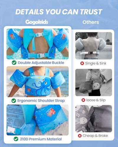Image of Gogokids Puddle Float Jumper 24-66 Pounds, Toddler Swim Vest Kids Floaties