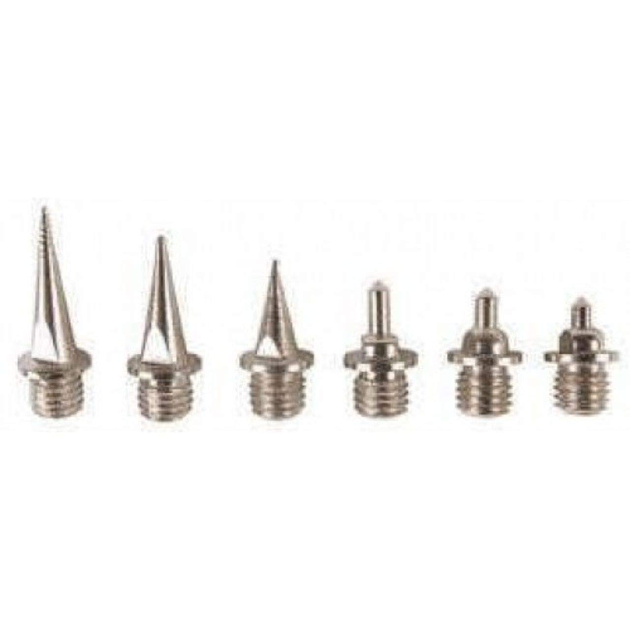 [ D&D] 12x Replacement Running Spikes Metal Tartan & Pyramid Cross Country 5mm to 15mm (Silver-White, 6mm)