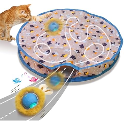 Giociv Cat Toy Ball in Pouch Cover