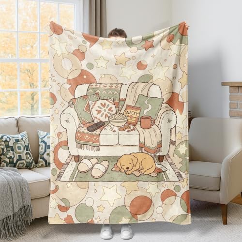 Couverture canapé et lit pour lutter contre le froid douce et légère - 2