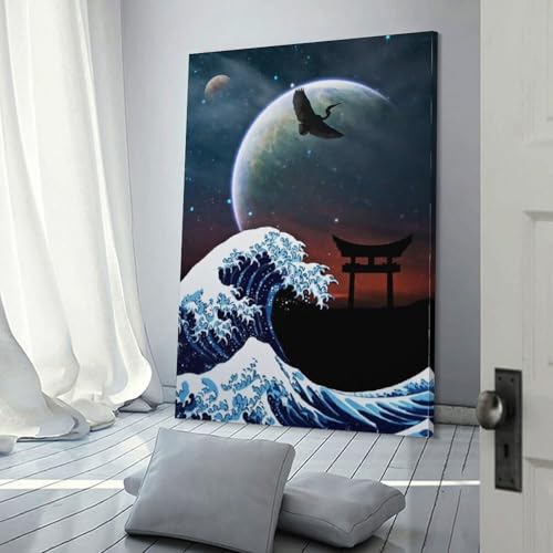 Tableau mural impression sur toile 40x60cm pour decoration salon et bureau