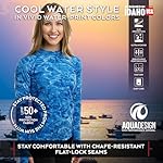 Aqua Design Womens Rashguard Long Sleeve: Swim Shirt Women Rash Guard Tops - Image 3