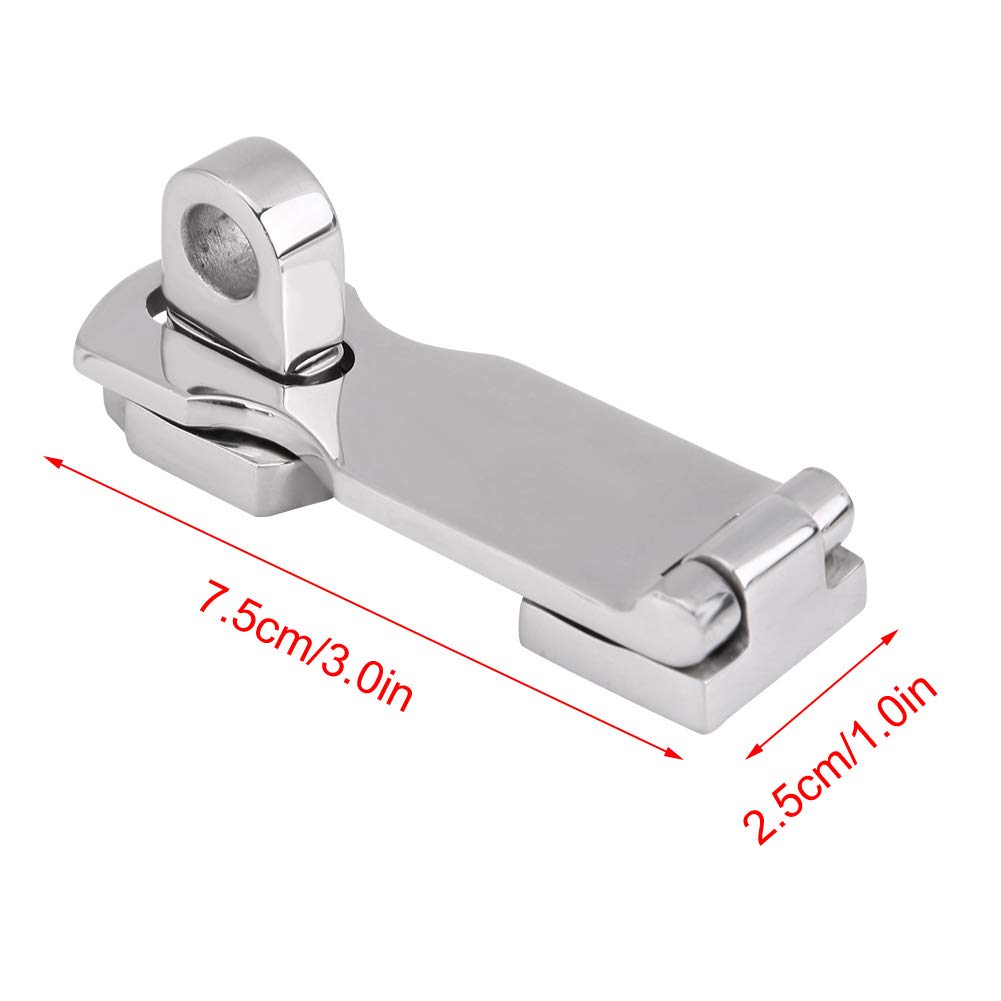chiusura gavoni barca chiusura gavoni barca Dispositivo di fissaggio per boccaporto per barche, chiusura in acciaio inossidabile 75 mm con morsetto per chiavistello con chiusura a scatto per bar