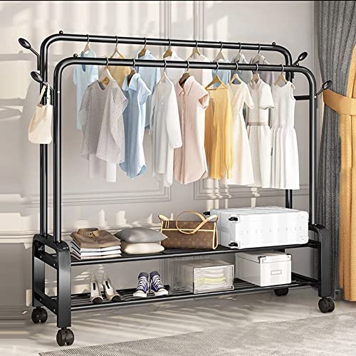 Porte-manteau en métal et tringle robuste à vêtements pour chambre