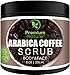 Produktbild Arabica Coffee Scrub Kaffee Körperpeeling - Premium Nature Kaffee Body & Gesicht Peeling 100% Natürlich Damen Totes Meer Salz Olivenöl & Shea Butter Reduziert Akne Cellulite Feuchtigkeitsspendend