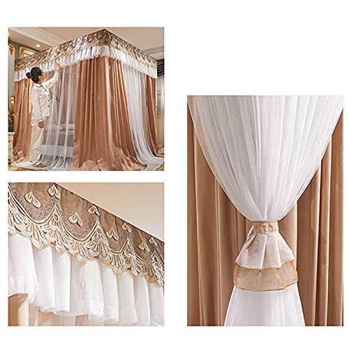 Dosel para Niñas Cortinas de Princesa de Doble Capa Alta Densidad 3