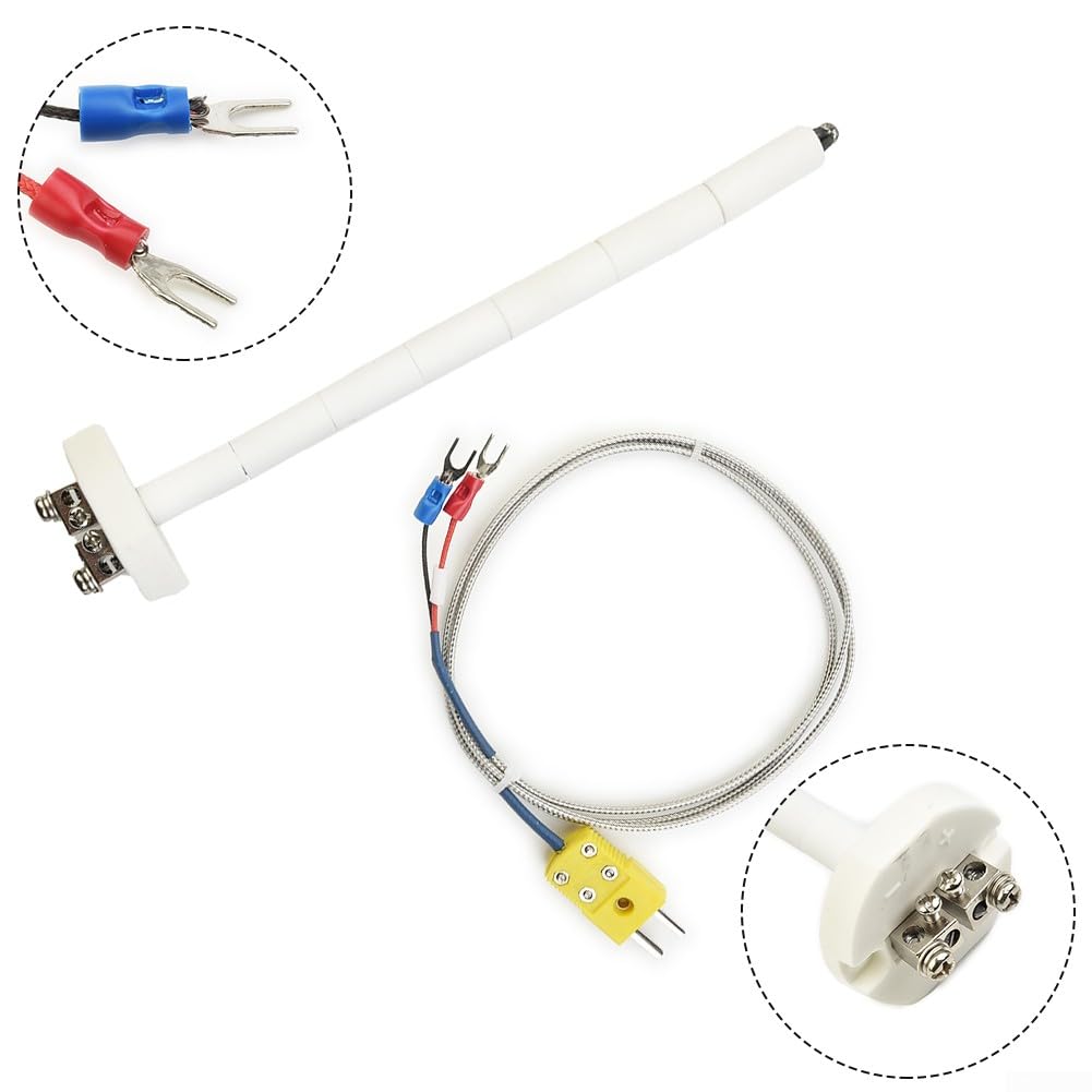 Typ K Thermoelement Keramik Ofen Sonde 2302 ° F 1300 ° C 11G Hohe Werkzeug Garten, Hohe Werkzeug Temperatursensoren Thermoelement Thermometer & Sonden