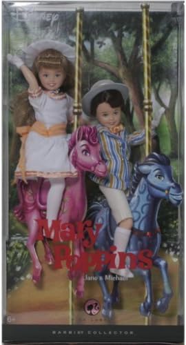 Barbie Pink Label Collection Doll: Mary Poppins Jane & Michael Stacie Doll an...