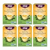 Yogi Tea - Green Tea Pure Green Decaf (6 Pack) - Supports Vitality - 96 Tea Bags