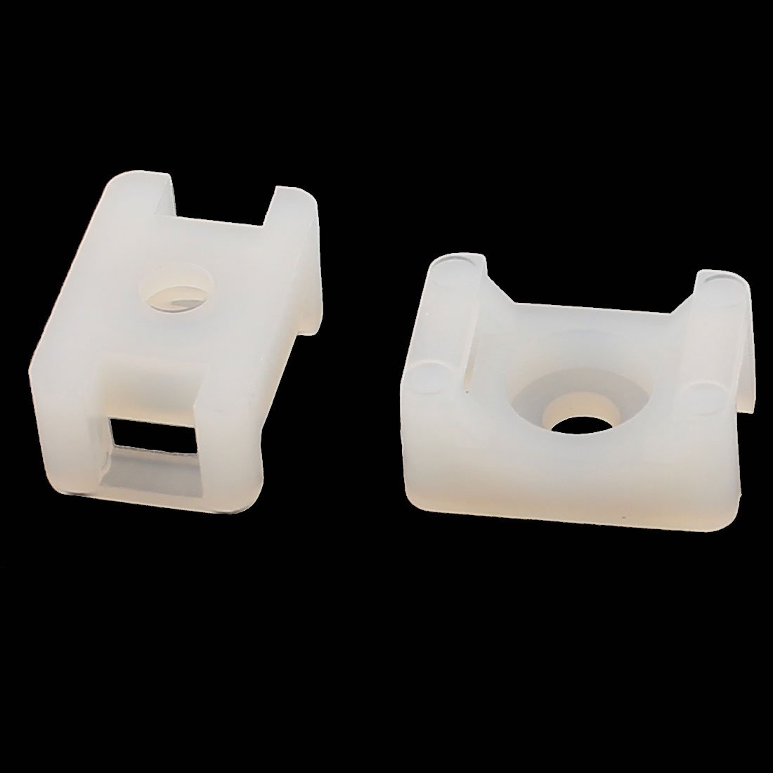 Aexit Supporto per fascette da 15 x 10 mm Supporto per cavo tipo sella in plastica 155 pz bianco ID: 534032