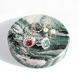 Plat décoratif de 10,2 cm : chaque plat à bijoux est soigneusement poli pour une surface lisse par nos artisans. La texture unique et le superbe savoir-faire en font non seulement un plateau, mais aussi un artisanat unique et élégant pour améliorer la beauté de votre décoration d'intérieur