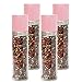 4 x Molinillo de pimienta o sal (mecanismo de cerámica, sin contenido de especias, 230 ml), color rosado