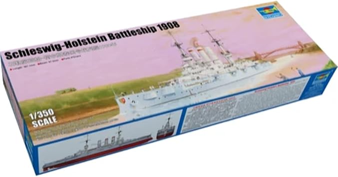 Trumpeter TRU05355 1/350 SMS Schleswig-Holstein,1908 Battleship Plastic Model kit, Various