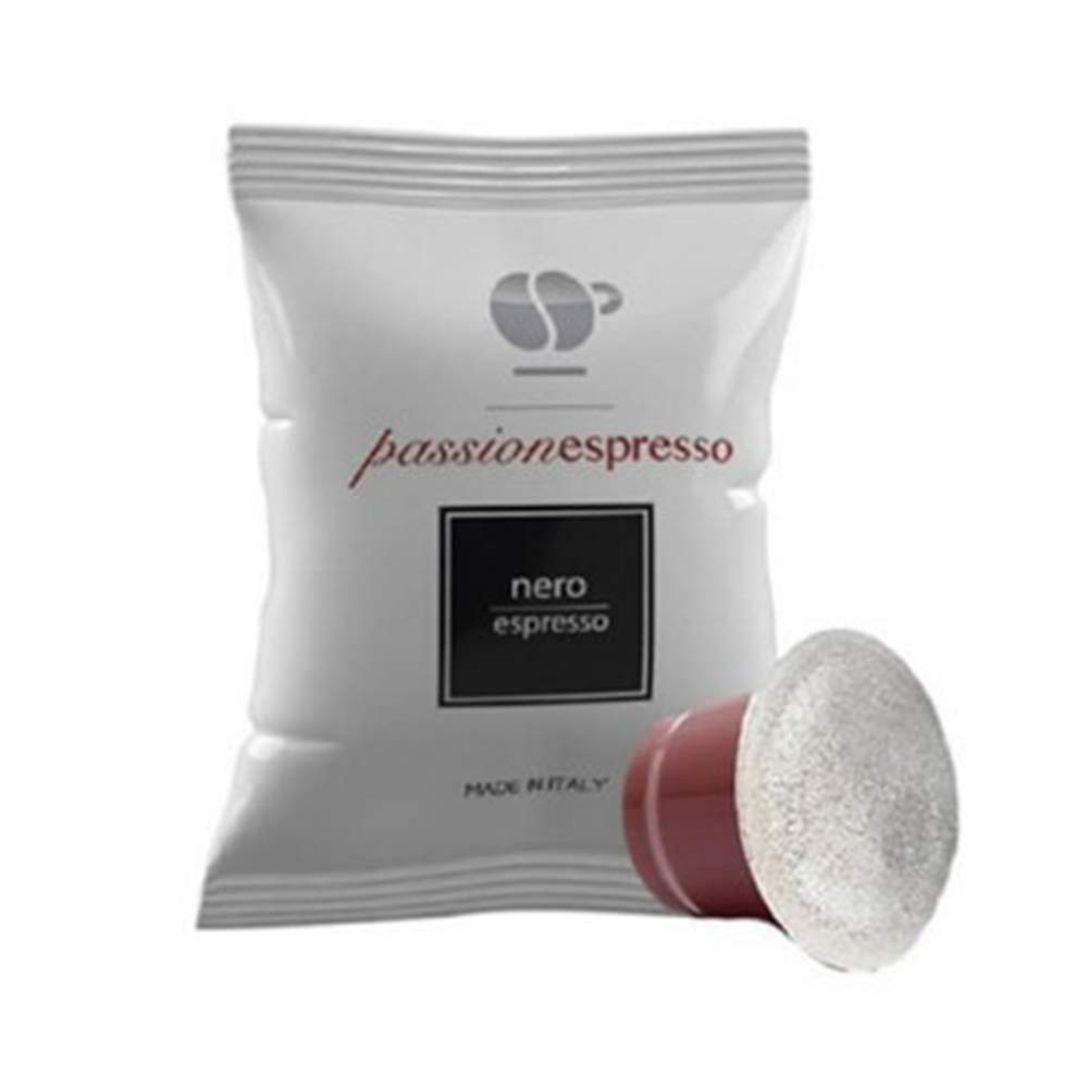 Lollo Caffè Passione espresso, Miscela Nera- 400 Capsule - Compatibili con le Macchine ad uso domestico Nespresso*