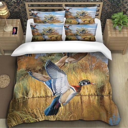 Housse de couette imprimée 3D nature au toucher microfibre ultra doux - 5
