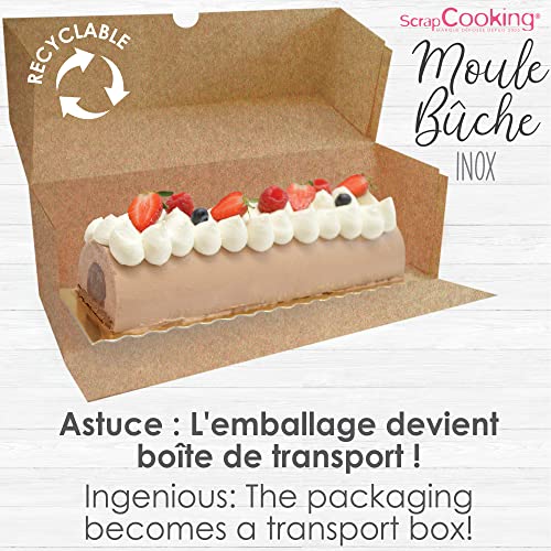 Scrapcooking Christmas Log Stainless Steel Mold #TOP6