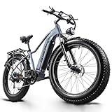 GROSSE KAPAZITÄT DER BATTERIE: 48V20Ah herausnehmbare wasserdichte Lithium-Batterie mit dem neuesten E-Bike-Batterie-Rohrstruktur-Design, mit einer Reichweite von 60KM (ca. 37 Meilen) im reinen Elektromodus.