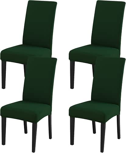 JQinHome Chair Covers for Dining Chairs, High Stretch Removable Washable