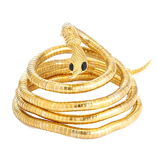 YYDSVOVO Flexible Bendable Snake Bracelet and Necklace Choker for Men and Women - Punk Style Halloween Jewelry