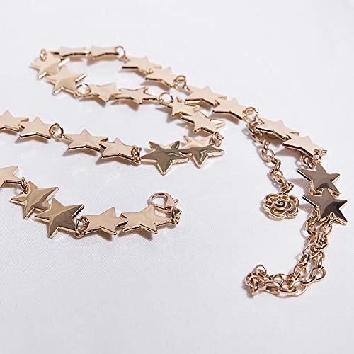 Nanxson Women's Metal Chain Waist Belt Skinny Belt Sweater Jeans Dress4