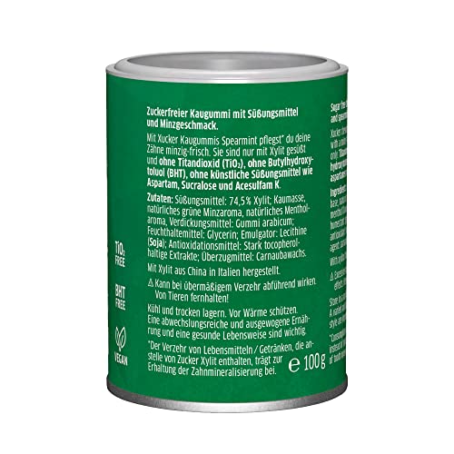Xylit-Kaugummi von Xucker für zuckerfreie Zahnpflege mit Spearmint