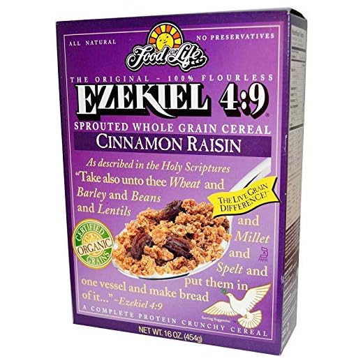 Ezekiel 4:9, Sprouted Whole Grain Cereal, Cinnamon Raisin, 16 oz (454 g)