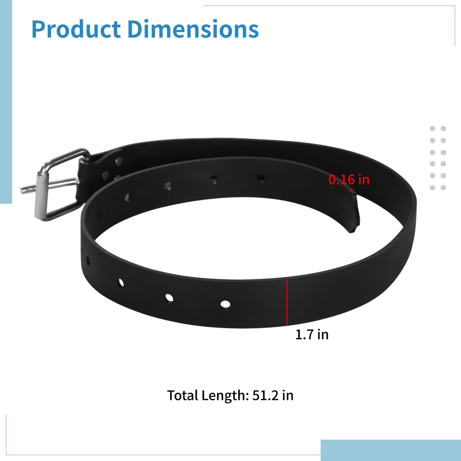 Ceinture de poids réglable pour plongée en apnée avec boucle à dégagement rapide en acier inoxydable, ceinture en silicone de 130 cm pour homme et femme