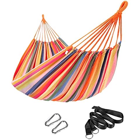 SONGMICS Double Hammock with Straps Cover