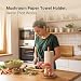 FNYDOX Mushroom Paper Towel Holder for Countertop, Rustic Wooden Paper Towel Holder with Vintage Forest Kitchen Decor, Decorative Mushroom Kitchen Accessory for Home