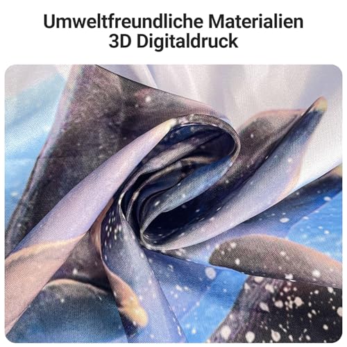 Lerores Shower Curtain, 120 x 200 cm, Dolphin, Weighted Hem, Anti-Mould Textile, Water-Repellent - Image 3
