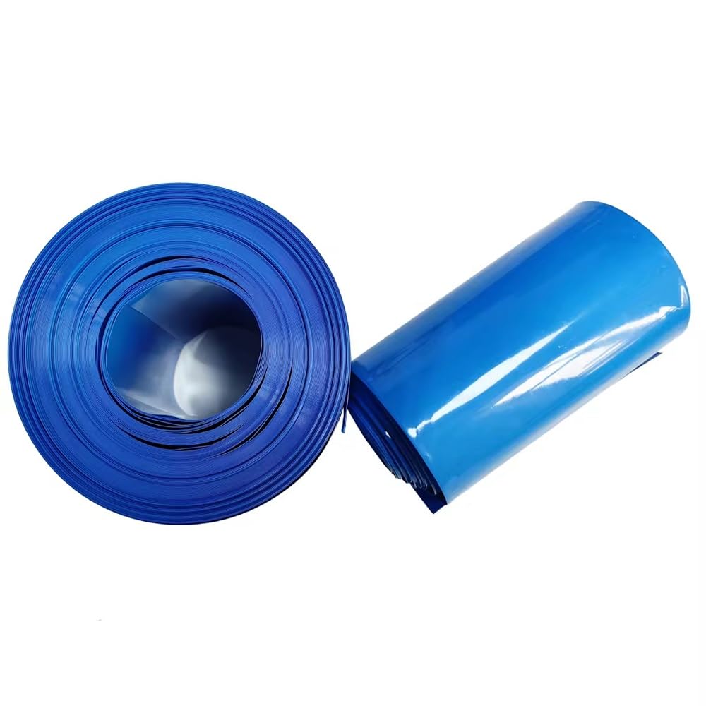 Rolka Folii Termokurczliwej PVC 1kg, Niebieska, Trudnopalna Koszulka Izolacyjna Do Akumulatorów Litowych, Diod LED I Komponentów Elektronicznych(Width 460MM)