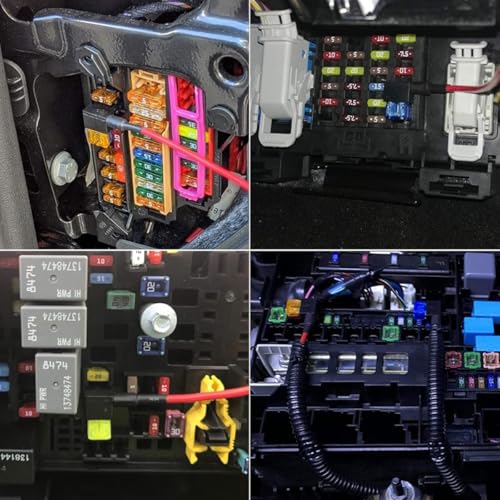 Image of STHIRA 12-Pack 12V Add-a-Circuit Car Fuse Set Kit with Dual-Slot Holder for Standard, Mini, Micro2, Low-Profile Blade Car Fuses Easy Installation & Versatile Use for Cars, SUVs, Motorcycles & More