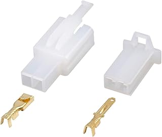X AUTOHAUX 10 Sets 2.8mm 2 Pin Car Electrical Wire Connector Male Female Terminal Housing