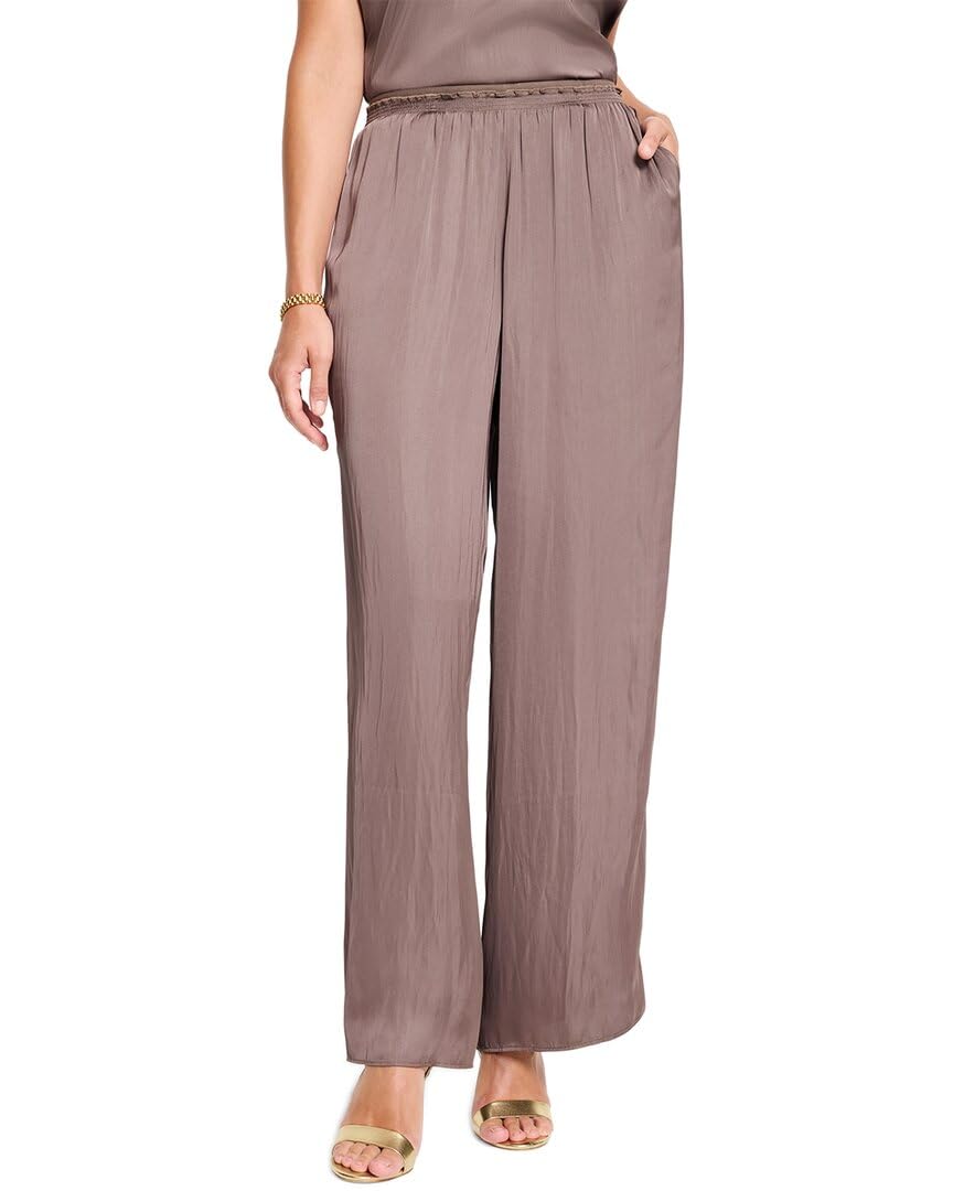 NIC ZOE Womens 31 Glossy Sheen Pull-on Pants