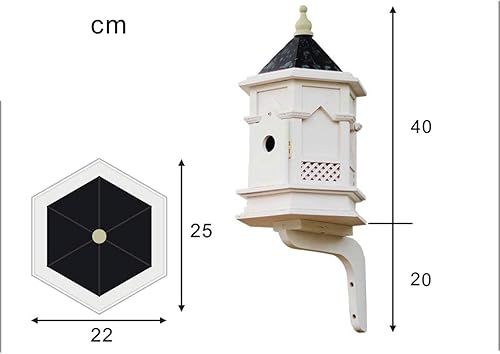 Miniatura 8 de Comedero para pájaros Gothic Bird House Bird Feeder Solid Wood Rainproof Bird House Villa Decoration Homestay to Bird Lovers