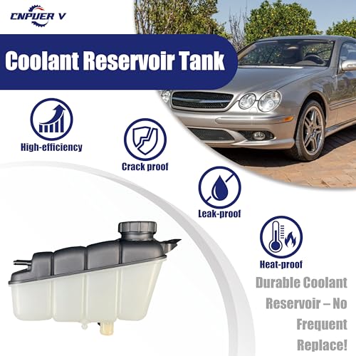 Coolant Reservoir Tank for Mercedes-Benz, Compatible with S/CL/G ClassS350 S500 S430 S550 S600 CL500 CL550 CL600 G550 G63 AMG S55 S65 CL55 CL65, Replaces 603-633 2205 000049 400893755 8MA376755-131 by CNPUERV - Used condition - Image 6