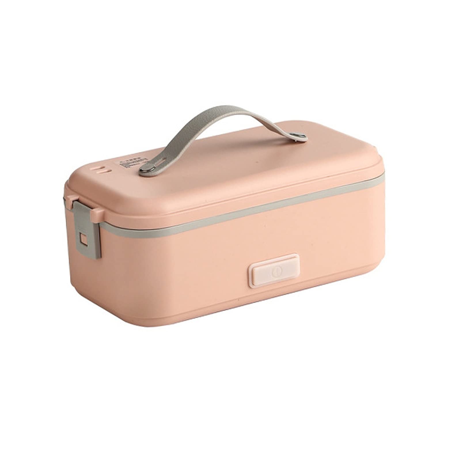 Electric Heating Lunch Box 1L Portable Food Warmer For Home Thermal Lunch Box With Removable Food-Grade Stainless Steel Container Heated Lunch Box For Office School ( Color : Pink , Size : 1-layer )