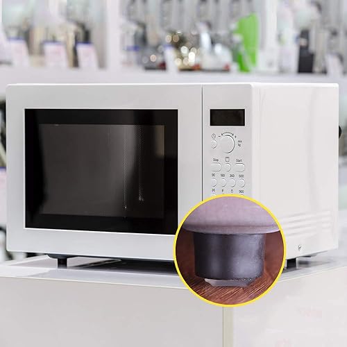 Miniatura 6 de Fu Store Protectores de goma transparentes autoadhesivos para amortiguar el ruido, 100 unidades de protección de 38 pulgadas para cajones de puertas