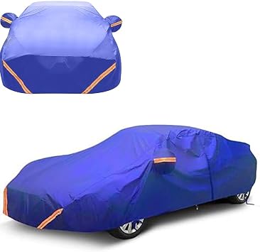 Oxford Car Cover for Honda Civic Type R| All-Weather Rain Snow Resistant Scratch Resistant Cotton Filled Car Cover Protection Accessories,Indoor and Outdoor SeasonsBlue