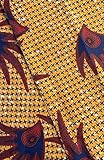 Shophaven Ankara Kente Fabric 1 Yard, Kente African Fabric by The Yard, 100% Cotton African Cloth, Ankara Head Tie Scarf, African Print Wax, Ankara African Print