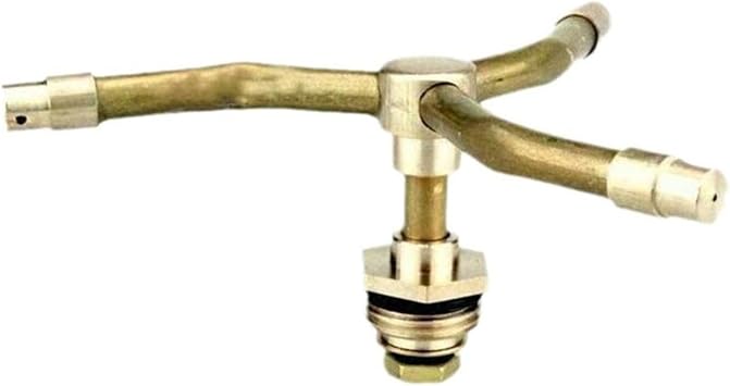 Irrigation System forgarden 2/3/4 Arm Automatic Rotary Sprayer 360 Degree Rotation Brass Lawn Irrigation Sprinkler Heads Watering Nozzle Garden SprinklerGold 3 arm